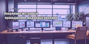 pokrokova instrukcziya prohodzhennya moderacziyi reklamy